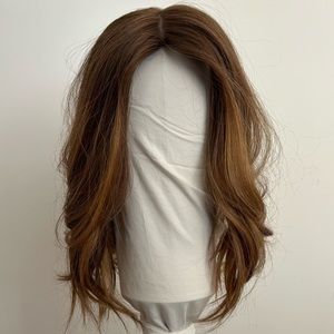 Highline Wigs Topper: Virgin European Warm Balayage 16" - 7x7 silk top